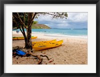 Framed Cinnamon Bay on the Island of St John, US Virgin Islands