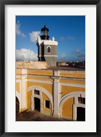 Framed Puerto Rico, Old San Juan, El Morro lighthouse