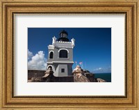 Framed Puerto Rico, San Juan, El Morro Fortress, lighthouse