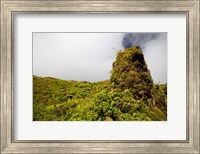 Framed Rim of Summit Crater on Mt Pelee, Martinique, French Antilles