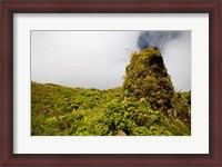 Framed Rim of Summit Crater on Mt Pelee, Martinique, French Antilles