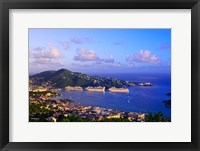 Framed Caribbean, St Thomas, USVI, Charlotte Amalie