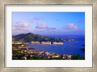 Framed Caribbean, St Thomas, USVI, Charlotte Amalie