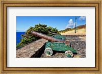 Framed Fort De Windt on St Eustatius, Antilles