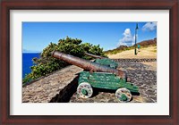 Framed Fort De Windt on St Eustatius, Antilles