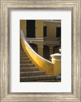 Framed Customs House exterior stairway, Christiansted, St Croix, US Virgin Islands