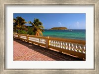 Framed Puerto Rico, Esperanza, Vieques Island and boats