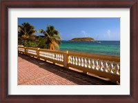 Framed Puerto Rico, Esperanza, Vieques Island and boats