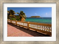 Framed Puerto Rico, Esperanza, Vieques Island and boats