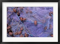 Framed Fishing Nets on Grand Anse, Martinique, Caribbean