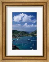 Framed French West Indies, Isle des Saintes, Bourg harbor