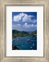 Framed French West Indies, Isle des Saintes, Bourg harbor