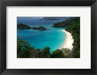 Framed Trunk Bay Beach, St Johns, US Virgin Islands