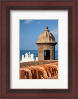 Framed Lookout tower at Fort San Cristobal, Old San Juan, Puerto Rico, Caribbean