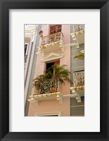 Framed Puerto Rico, San Juan Facades of Old San Juan
