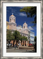 Framed Puerto Rico, San Juan Plaza in Old San Juan