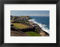 Framed Puerto Rico, San Juan View from San Cristobal Fort
