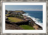 Framed Puerto Rico, San Juan View from San Cristobal Fort