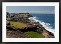 Framed Puerto Rico, San Juan View from San Cristobal Fort