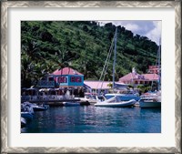 Framed Sopers Hole Wharf, Pussers Landing, Frenchmans Cay, Tortola, Caribbean