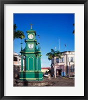 Framed Circus and Berkeley Monument, Basseterre, St Kitts, Caribbean