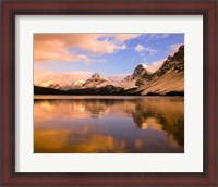 Framed Bow Lake, Banff NP, Alberta, Canada