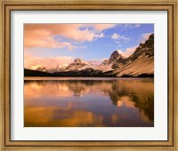Framed Bow Lake, Banff NP, Alberta, Canada