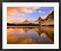 Framed Bow Lake, Banff NP, Alberta, Canada