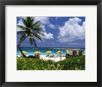 Framed Dawn Beach on St Martin, Caribbean