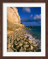 Framed Cliffs at Cupecoy Beach, St Martin, Caribbean