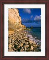 Framed Cliffs at Cupecoy Beach, St Martin, Caribbean
