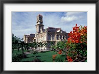 Framed Magnificent Seven Mansion and grounds, Port of Spain, Trinidad, Caribbean