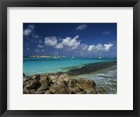 Framed Orient Bay, St Martin, Caribbean