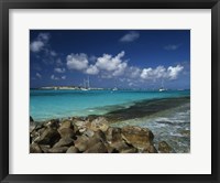 Framed Orient Bay, St Martin, Caribbean
