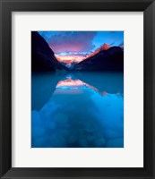 Framed Alberta, Banff NP, Victoria Glacier, Lake Louise