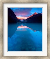 Framed Alberta, Banff NP, Victoria Glacier, Lake Louise