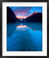 Framed Alberta, Banff NP, Victoria Glacier, Lake Louise