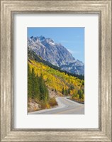 Framed Canada, Alberta, Jasper NP Scenic of The Icefields Parkway