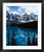 Framed Lake Moraine, Banff National Park, Alberta, Canada