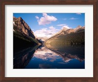 Framed Lake Louise, Mt Victoria, Victoria Glacier, Banff National Park, Alberta, Canada