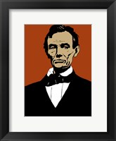 Framed Civil War Era President Abraham Lincoln