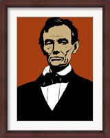 Framed Civil War Era President Abraham Lincoln