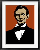 Framed Civil War Era President Abraham Lincoln