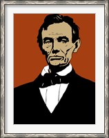 Framed Civil War Era President Abraham Lincoln