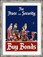 Framed Buy Bonds for Peace and Security