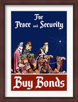 Framed Buy Bonds for Peace and Security