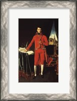 Framed Napoleon Bonaparte in Red