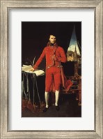 Framed Napoleon Bonaparte in Red