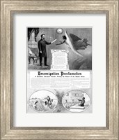 Framed President Abraham Lincoln and the Emancipation Proclamation