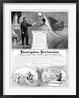 Framed President Abraham Lincoln and the Emancipation Proclamation